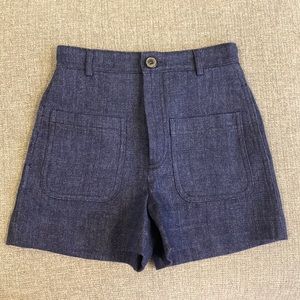 Zara Woman Blue Shorts